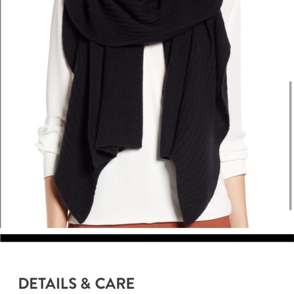 NWT Nordstrom brand cashmere wrap - Picture 5 of 7